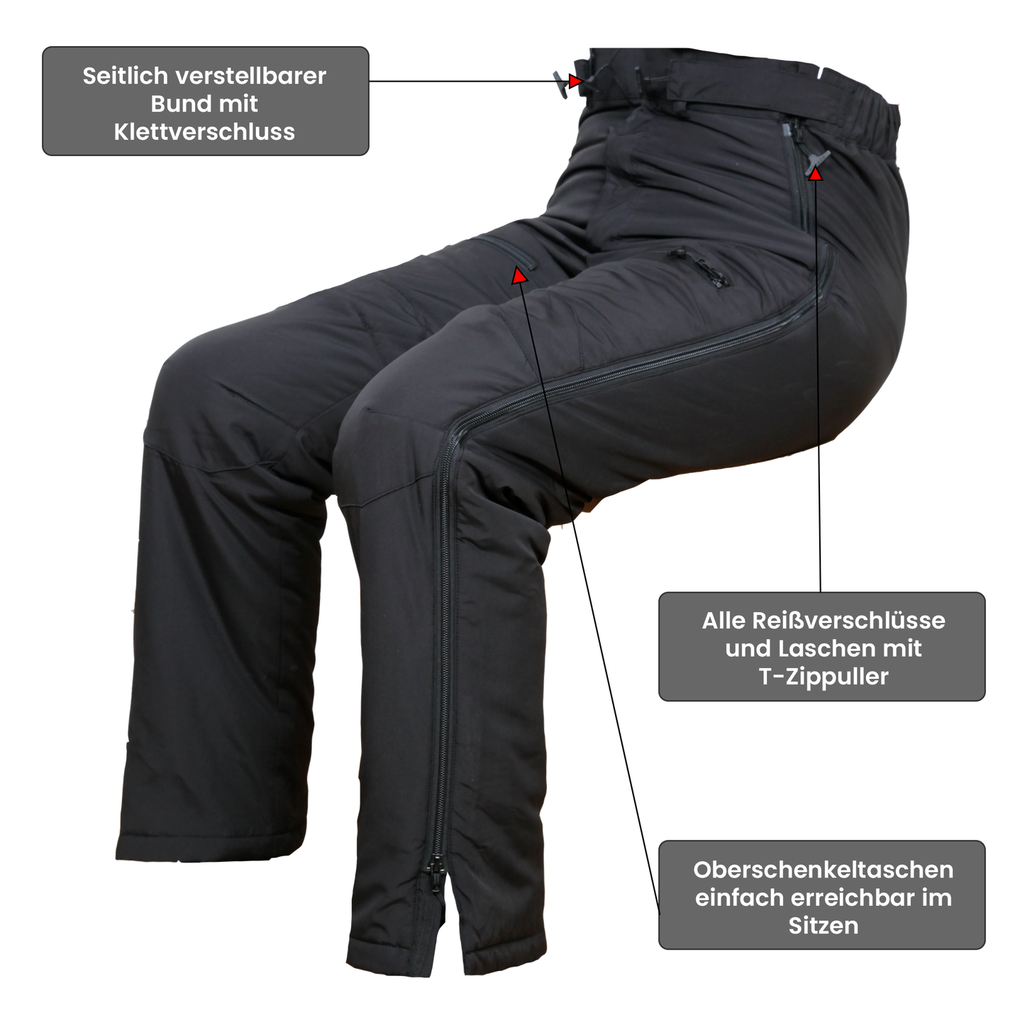 Lily Thermohose Damen Schwarz