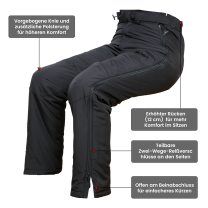 Sam Thermohose Herren Schwarz