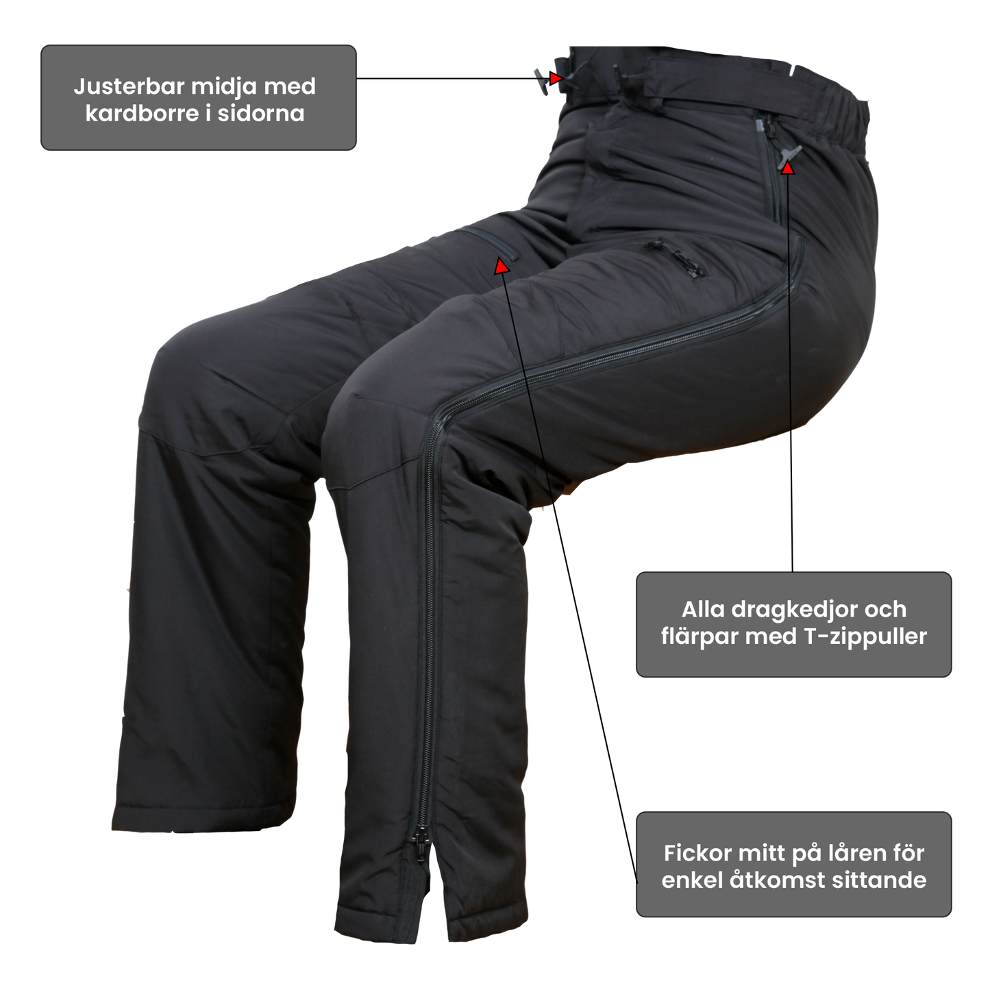Lily Thermohose Damen Schwarz
